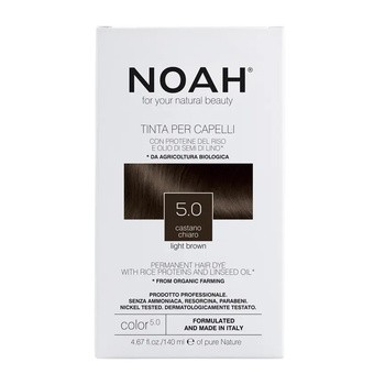 NOAH, farba do włosów, 5.0 Light Brown, 140 ml