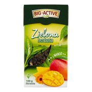 Big-Active, Zielona herbata z mango, liściasta, 100 g