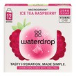 Waterdrop, Microdrink Ice Tea Raspberry, kostki musujące do przygotowania napoju, 2,1 g x 12 szt.