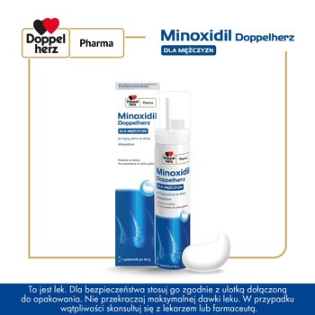 Minoxidil Doppelherz Dla mężczyzn, 50mg/g, piana na skórę, 60g
