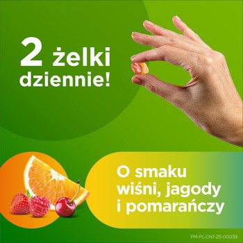 Centrum Multigummies Adults, żelki, smak wiśnia, jagoda i  pomarańcza, 60 szt.