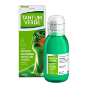 Tantum Verde, 0,15%, roztwór do płukania jamy ustnej i gardła, 240 ml