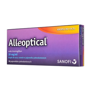 Alleoptical, 20 mg/ml, krople do oczu, 10 szt