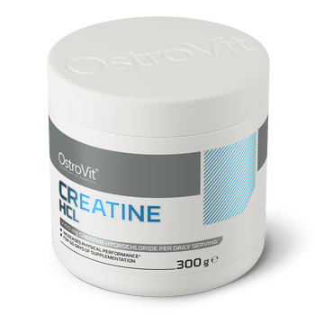 OstroVit Creatine HCL, proszek, smak czarna porzeczka z wiśnią, 300 g