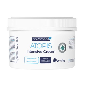 Novaclear Atopis Intensive Cream, krem natłuszczający do twarzy i ciała, 500 ml