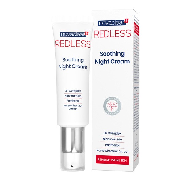Novaclear Novaclear Redless, krem wzmacniający do cery naczynkowej na noc, 50 ml — Składniki i ocena