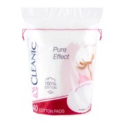 alt Cleanic Pure Effect, płatki kosmetyczne, owalne, 40 szt.