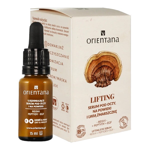 Orientana Orientana Reishi, serum ujędrniające pod oczy i na powieki, 15ml