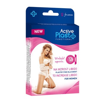 Active Plast Functional, plastry Pink dla kobiet na wzrost libido, 12 szt.