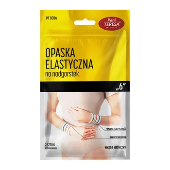 Opaska elastyczna stawu nadgarstkowego krótka rozmiar S 2 szt [Pani Teresa]