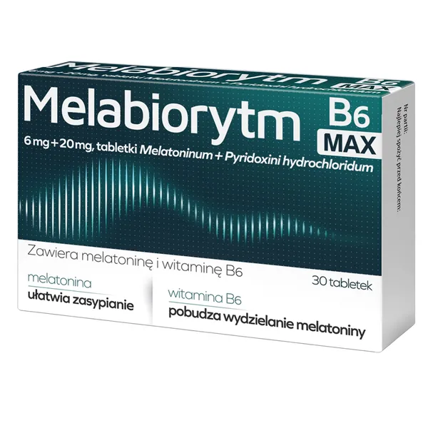 Melabiorytm B6 Max 6mg + 20mg 30 tabletek [AFLOFARM] - AFLOFARM