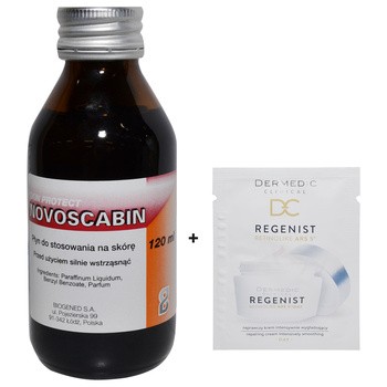 Zestaw Promocyjny, Skin Protect Novoscabin, płyn, 120 ml + Dermedic, Regenerist Retinolike, krem, próbka GRATIS