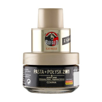 Bufalo pasta połysk 2w1, czarna, 40 ml