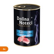 Zestaw 6 x Dolina Noteci Premium Mokra karma dla kota bogata w jagnięcinę, puszka, 400 g