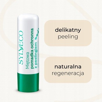 Sylveco, miętowa pomadka z peelingiem z betuliną, 4,6 g