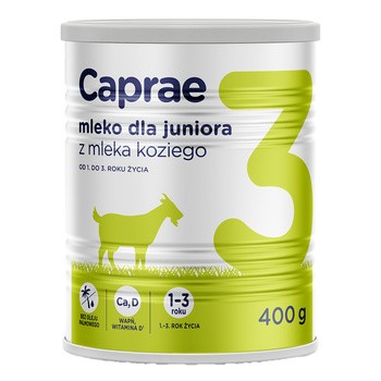 Caprae 3, mleko dla juniora z mleka koziego, od 1. do 3. roku życia, 400 g