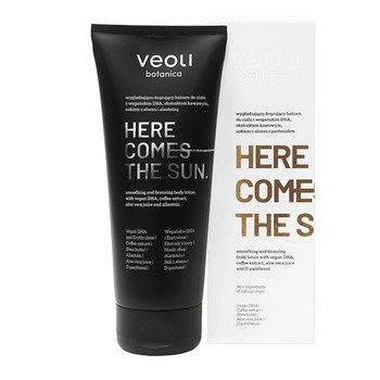 Veoli Botanica Here Comes The Sun, wygładzająco-brązujący balsam do ciała, 200 ml