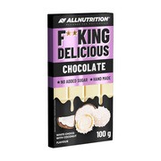 Allnutrition Fitking Chocolate White Choco With Coconut, biała czekolada z dodatkiem wiórków kokosowych, 100 g        