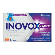 Inovox Express, pastylki twarde, smak pomarańczowy, 24 szt.