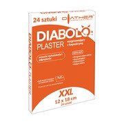 Diather, Diabolo Plaster, rozgrzewający z kapsaicyną, 24 szt.        