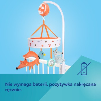 Canpol Babies, karuzela z pozytywką nad łóżeczko FOX, 1 szt.