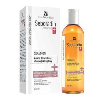 Seboradin Sensitive, szampon-kuracja do wrażliwej, atopowej skóry głowy, 200 ml