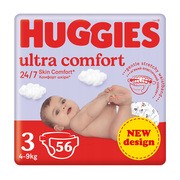 alt Huggies Ultra Comfort 3, pieluszki jednorazowe (4-9 kg), 56 szt.