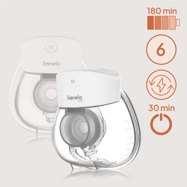 Молокоотсос Lionelo Fidi Free Lumi электрический hands-free, одинарный, двухфазный — фото 4