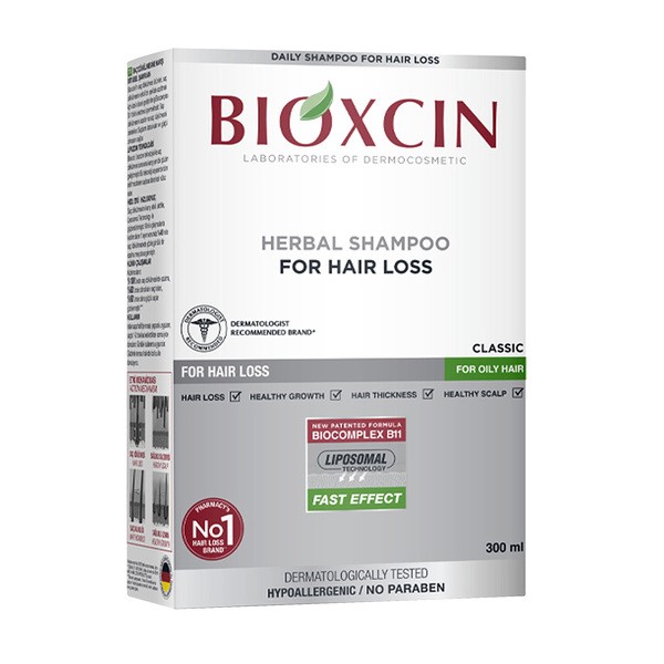 Szampon ziołowy do włosów przetłuszczających się 300ml [Bioxcin] - Bioxcin