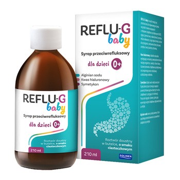 Reflu-G baby, syrop przeciwrefluksowy, dla dzieci, 210 ml