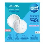 Canpol Babies Ultra Dry, oddychające ultrachłonne wkładki laktacyjne 3D, 30 szt. https://azcdn.doz.pl/image/d/product/4239ac4c-scale-180x180.png