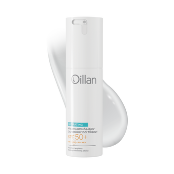 Oillan Hydrating, krem nawilżający do twarzy SPF50+ dla skóry suchej i wrażliwej, 50 ml