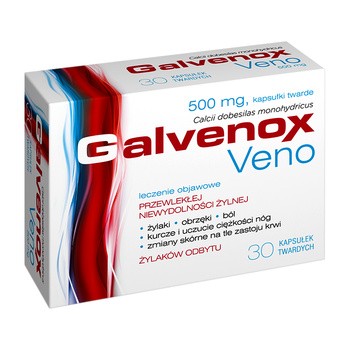 Galvenox Veno, 500 mg, kapsułki twarde, 30 szt.