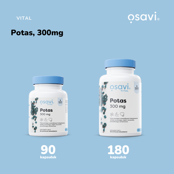 Osavi Potas 300 mg, kapsułki twarde, 180 szt.