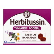 Herbitussin Tymianek i Podbiał, pastylki do ssania, 12 szt.