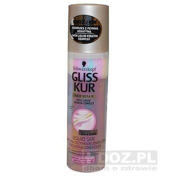 Gliss Kur Liquid Silk, odżywka ekspresowa, płynny jedwab, 200 ml