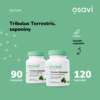 Osavi Tribulus Terrestris, saponiny 200 mg, kapsułki twarde, 180 szt.