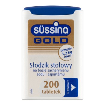 Sussina Gold, słodzik, tabletki, 200 szt.