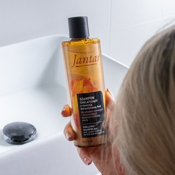 Jantar, szampon chelatujący z esencją bursztynową do włosów matowych i zniszczonych, 300 ml