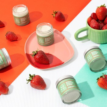 Mydlarnia 4 Szpaki, naturalny dezodorant w kremie, truskawka i werbena, bez dodatku sody, 60 ml