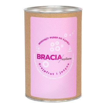 Bracia Mydlarze, musujący puder do kąpieli, Grejpfrut i jeżyna, 300 g