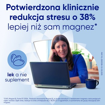 Magne B6 Forte, 100 mg + 10 mg, tabletki powlekane, 180 szt.