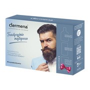Zestaw Promocyjny Dermena Men, szampon, 200 ml + krem regenerujący na noc, 50 ml + łagodzący żel do mycia twarzy, 150 ml GRATIS