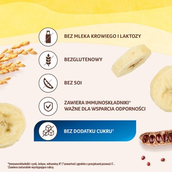 Nestle Sinlac, bezgluteowy prodrodukt zbożowy bez dodatku cukru, po 6. miesiącu, banan, 300 g