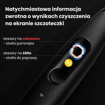 Oclean X Ultra 20, szczoteczka soniczna, czarna, 1 szt.