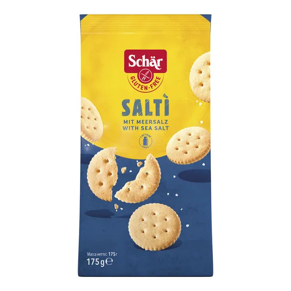 Krakersy solone bezglutenowe 175g [Schar] - Schar