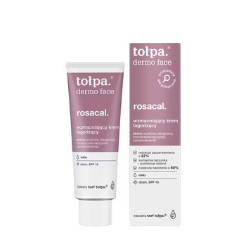 Tołpa Dermo Face Rosacal, wzmacniający krem łagodzący, lekki, na dzień, SPF 10, 40 ml