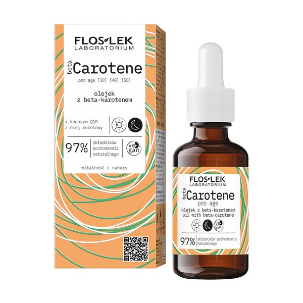 FlosLek Laboratorium Flos-Lek betaCarotene pro age Olejek z beta-karotenem, 30 ml