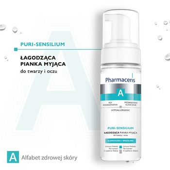 Pharmaceris A Puri-Sensilium, pianka myjąca do twarzy i oczu, 150 ml