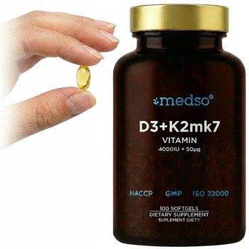 Medso D3 + K2 MK7, kapsułki miękkie, 100 szt.
